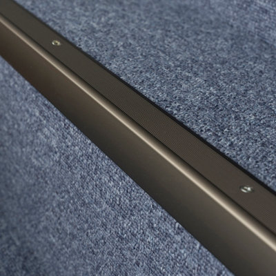 Anodised aluminium anti non slip stair edge nosing trim 900mm x 35mm x 35mm A41 champange - 5