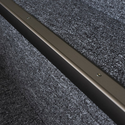 Anodised aluminium anti non slip stair edge nosing trim 900mm x 35mm x 35mm A41 champange - 6