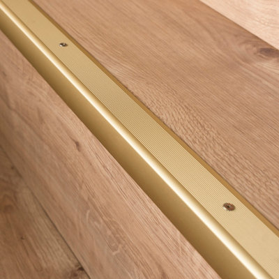 Anodised aluminium anti non slip stair edge nosing trim 900mm x 35mm x 35mm A41 gold - 3