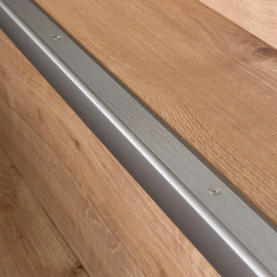 Anodised aluminium anti non slip stair edge nosing trim 900mm x 35mm x 35mm A41 inox - 3