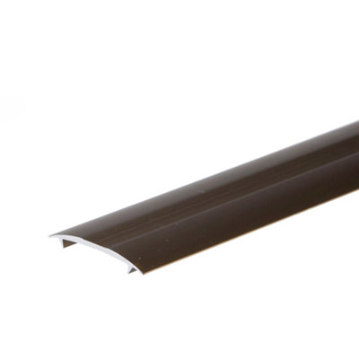 Anodised aluminium carpet profile cover strip door floor bar trim 1000mm x 20mm c68 olive