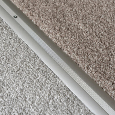 Anodised aluminium carpet profile cover strip door floor bar trim 1000mm x 20mm c68 silver