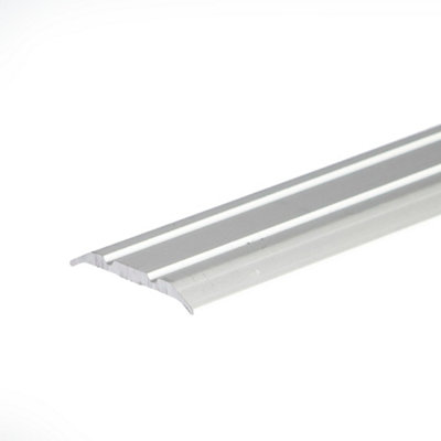 Anodised aluminium door floor bar edge trim threshold 930mm x 25mm a12 silver