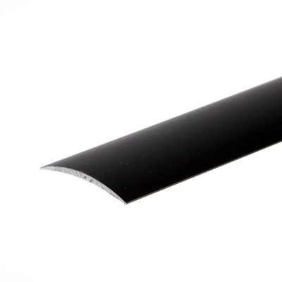 Anodised aluminium door floor bar edge trim threshold  930mm x 40mm a13 black