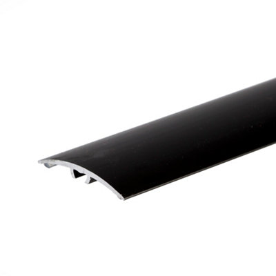 Anodised aluminium door floor bar edge trim threshold  930mm x 40mm a64 black