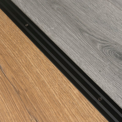 Anodised aluminium door floor bar edge trim threshold profile  930mm x 35mm a08 black - 3