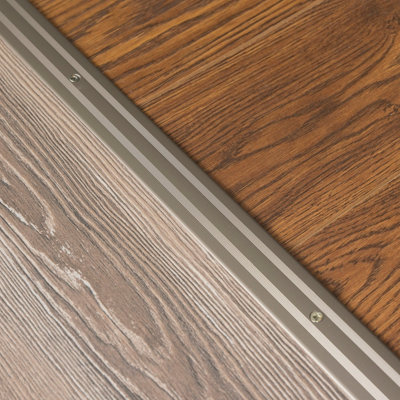 Anodised aluminium door floor bar edge trim threshold profile 930mm x ...