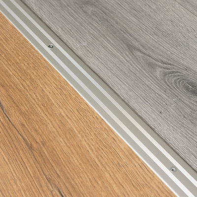 Anodised aluminium door floor bar edge trim threshold profile  930mm x 35mm a08 silver - 3