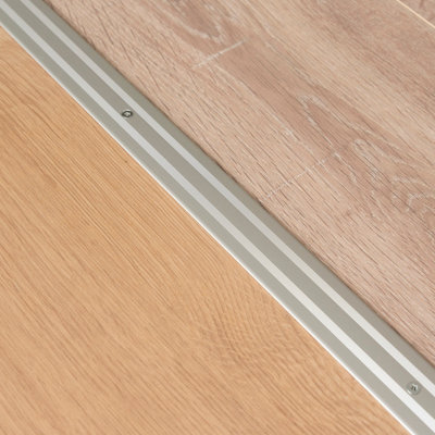 Anodised aluminium door floor bar edge trim threshold profile  930mm x 35mm a08 silver - 4