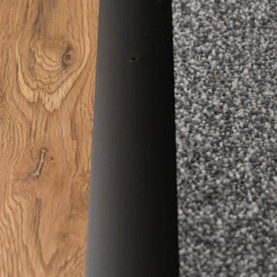 Anodised aluminium door floor bar edge trim threshold profile 930mm x 49mm a04 black - 3