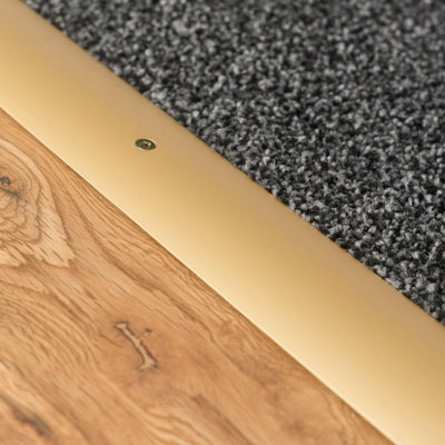 SELF-Adhesive ANODISED Aluminium Door Floor BAR Edge Trim Threshold 930mm X 40mm A13 Black