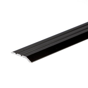 Anodised aluminium door floor bar edge trim threshold ramp 900 x 30mm  A01 black