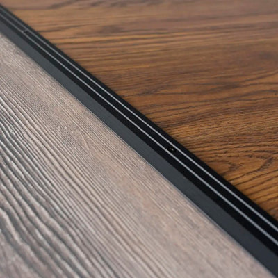 Anodised aluminium door floor bar edge trim threshold ramp 900 x 30mm  A01 black