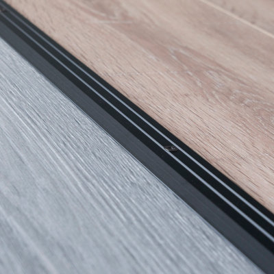 Anodised aluminium door floor bar edge trim threshold ramp 900 x 30mm  A01 black - 4