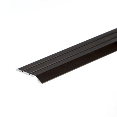 Anodised aluminium door floor bar edge trim threshold ramp 900 x 30mm  A01 brown