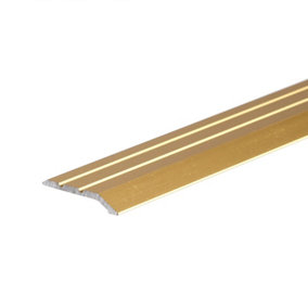 Anodised aluminium door floor bar edge trim threshold ramp 900 x 30mm  A01 gold