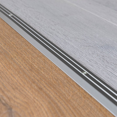 Anodised aluminium door floor bar edge trim threshold ramp 900 x 30mm  A01 inox - 3