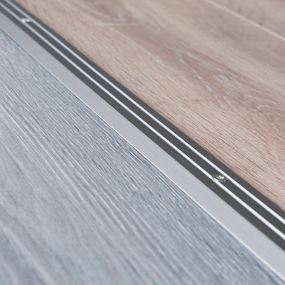 Anodised aluminium door floor bar edge trim threshold ramp 900 x 30mm  A01 inox - 4