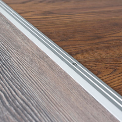 Anodised aluminium door floor bar edge trim threshold ramp 900 x 30mm  A01 silver