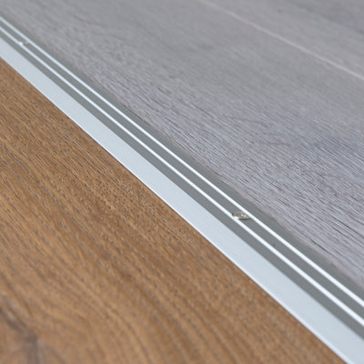 Anodised aluminium door floor bar edge trim threshold ramp 900 x 30mm  A01 silver - 3