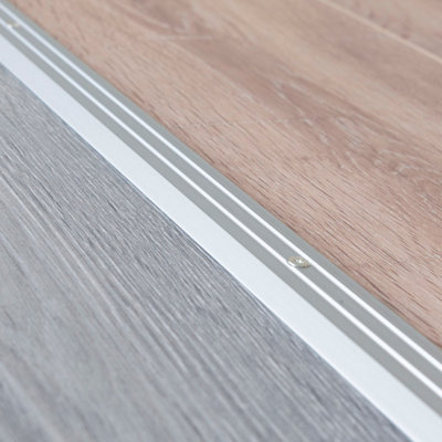 Anodised aluminium door floor bar edge trim threshold ramp 900 x 30mm  A01 silver - 4