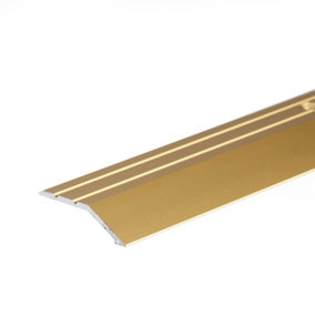 Anodised aluminium door floor bar edge trim threshold ramp 900 x 40mm  A11 gold