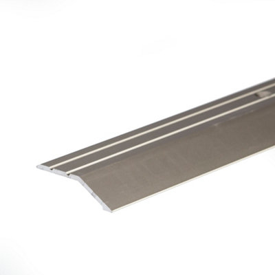 Anodised aluminium door floor bar edge trim threshold ramp 900 x 40mm  A11 inox