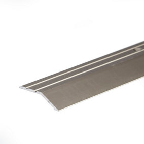 Anodised aluminium door floor bar edge trim threshold ramp 900 x 40mm  A11 inox