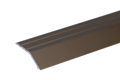 Anodised aluminium door floor bar edge trim threshold ramp 900 x 40mm  A11 olive