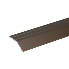Anodised aluminium door floor bar edge trim threshold ramp 900 x 40mm  A11 olive