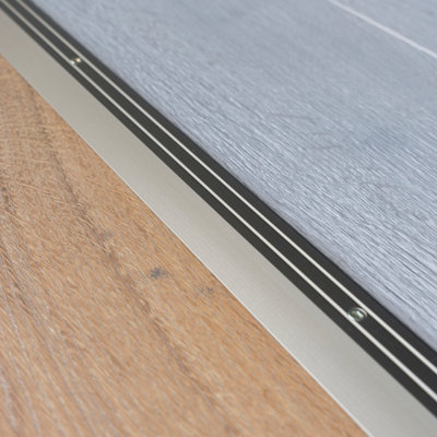 Anodised aluminium door floor bar edge trim threshold ramp 900 x 40mm  A11 shampagne - 3