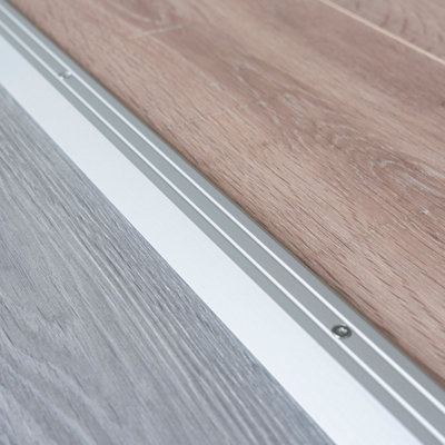 Anodised aluminium door floor bar edge trim threshold ramp 900 x 40mm  A11 silver