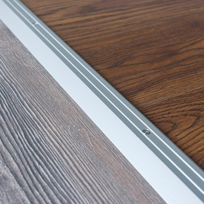 Anodised aluminium door floor bar edge trim threshold ramp 900 x 40mm  A11 silver - 4