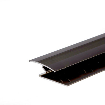Anodised aluminium z edge carpet profile door floor bar trim 1000mm x 35mm c69 brown
