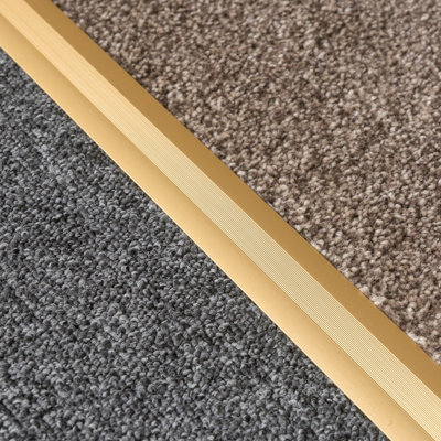 Anodised aluminium z edge carpet profile door floor bar trim 1000mm x 35mm c69 gold - 3