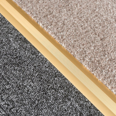 Anodised aluminium z edge carpet profile door floor bar trim 1000mm x 35mm c69 gold - 4