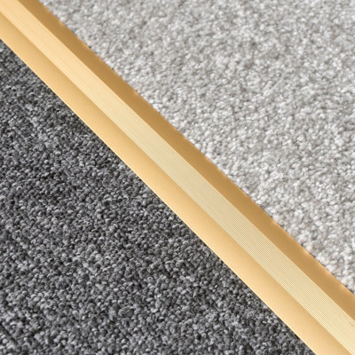 Anodised aluminium z edge carpet profile door floor bar trim 1000mm x 35mm c69 gold - 5