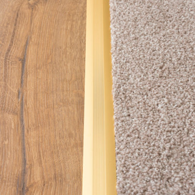 Anodised aluminium z edge carpet profile door floor bar trim 1000mm x 35mm c69 gold - 8