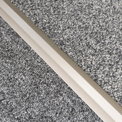 Anodised aluminium z edge carpet profile door floor bar trim 1000mm x 35mm c69 inox - 3