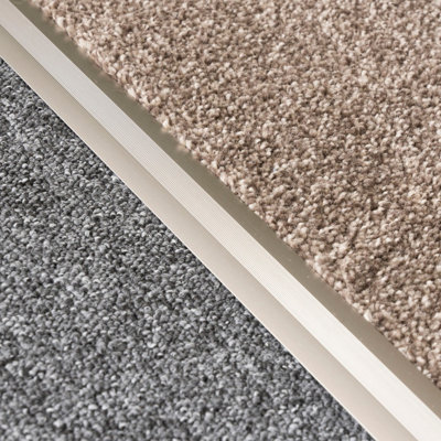 Anodised aluminium z edge carpet profile door floor bar trim 1000mm x 35mm c69 inox - 4
