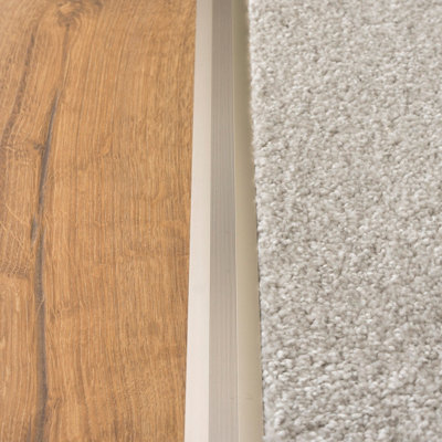 Anodised aluminium z edge carpet profile door floor bar trim 1000mm x 35mm c69 inox - 5
