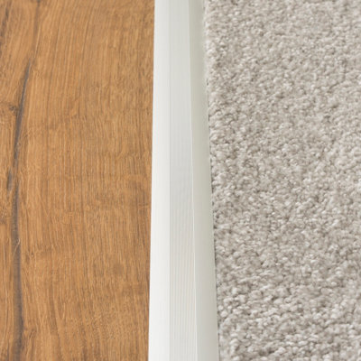 Anodised aluminium z edge carpet profile door floor bar trim 1000mm x 35mm c69 silver - 9