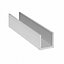 Anodized Aluminum Profile U Channel Bar Strip - Size 2000x15x15x2mm - Pack of 2