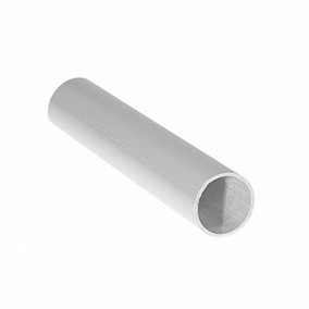 Anodized Aluminum Round Tube Circular Pipe Rod Pipe Rail - Size 1000x16x16x1mm - Pack of 4