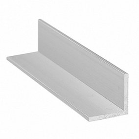 Anodized Aluminum Square Angle Profile Corner Strip - Size 1000x25x25x2mm - Pack of 2