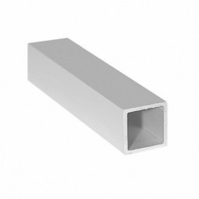 Anodized Aluminum Square Tube Circular Pipe Rod Pipe Rail - Size 2000x20x20x1.5mm - Pack of 2