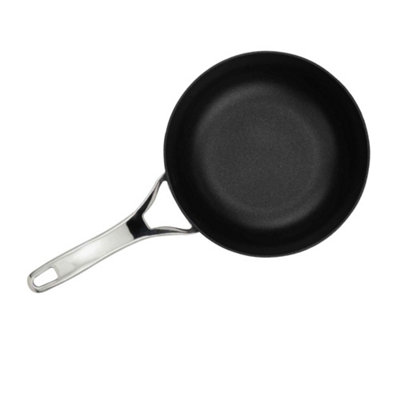 Anolon Nouvelle Luxe Black Round Aluminium Induction Suitable Non-Stick Open Skillet Frying Pan 25cm, 10"