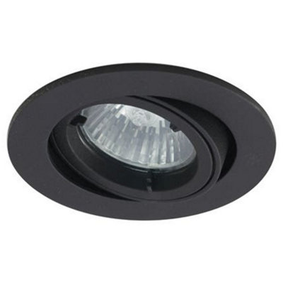 Ansell ATLVOG/IP44/B Twistlock Gimbal Down Light Fitting IP44 (Black)