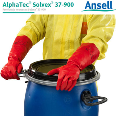 Ansell Solvex 37-900 Nitrile Gloves Chemical & Liquid protection Size 9 (Large) - 1 Pair