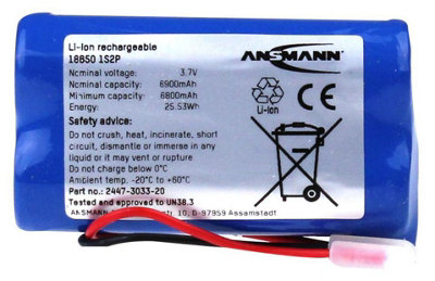 ANSMANN - 3.7V 7000mAh 1S2P Li-Ion Battery Pack
